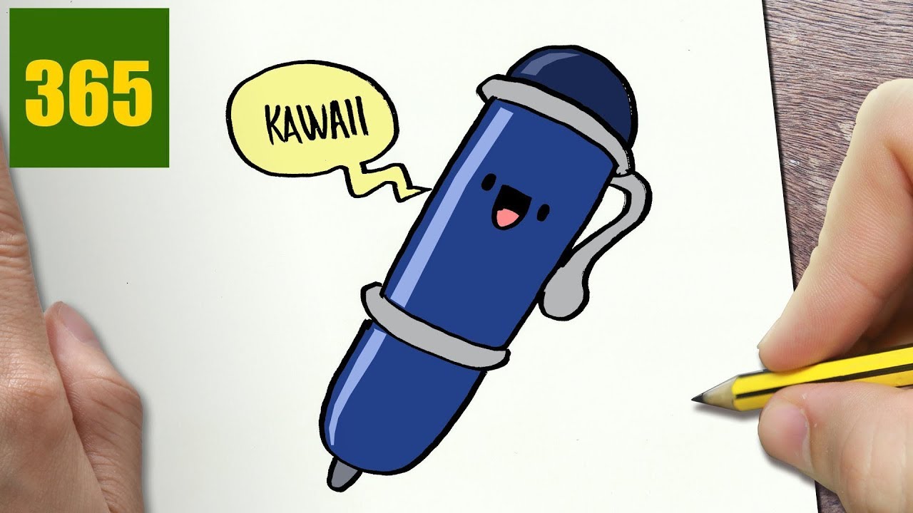 1280x720 How To Draw A Pen Cute, Easy Step