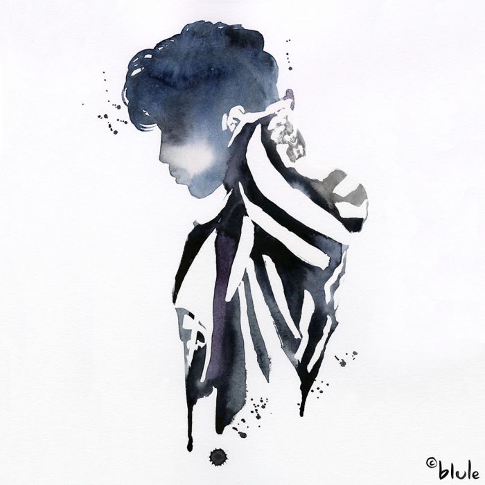 700x700 Prince In Black And White Illustrations Art Prints