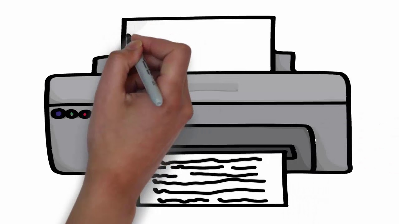 1280x720 how to draw a printer easy drawing for kids computer printer