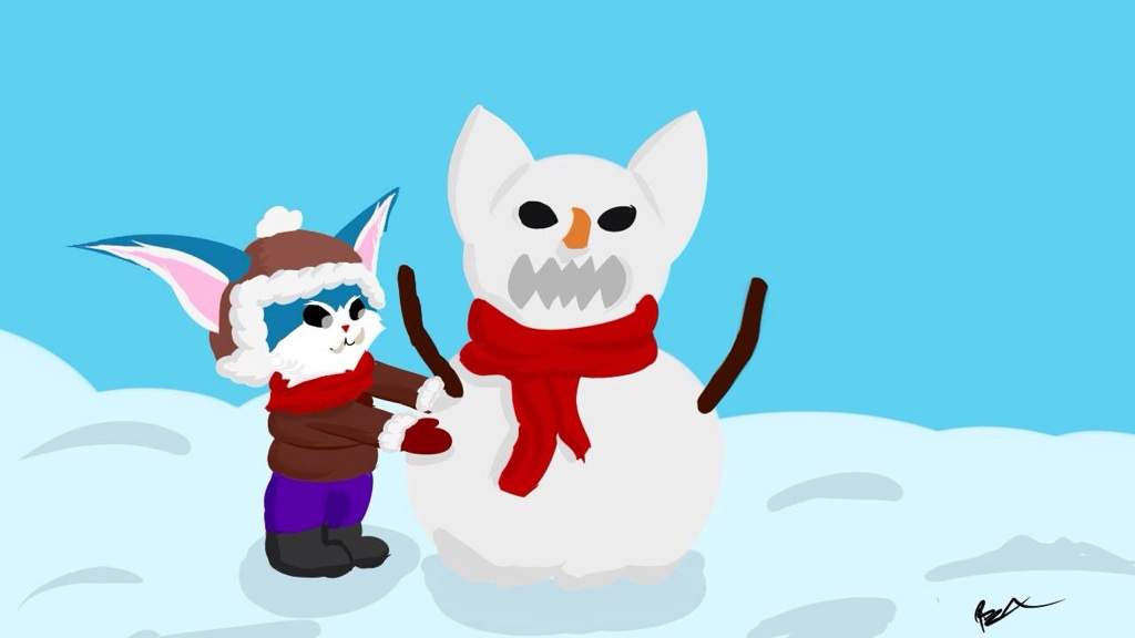 1024x576 Gnar Snow Day Drawing League Of Legends Official Amino