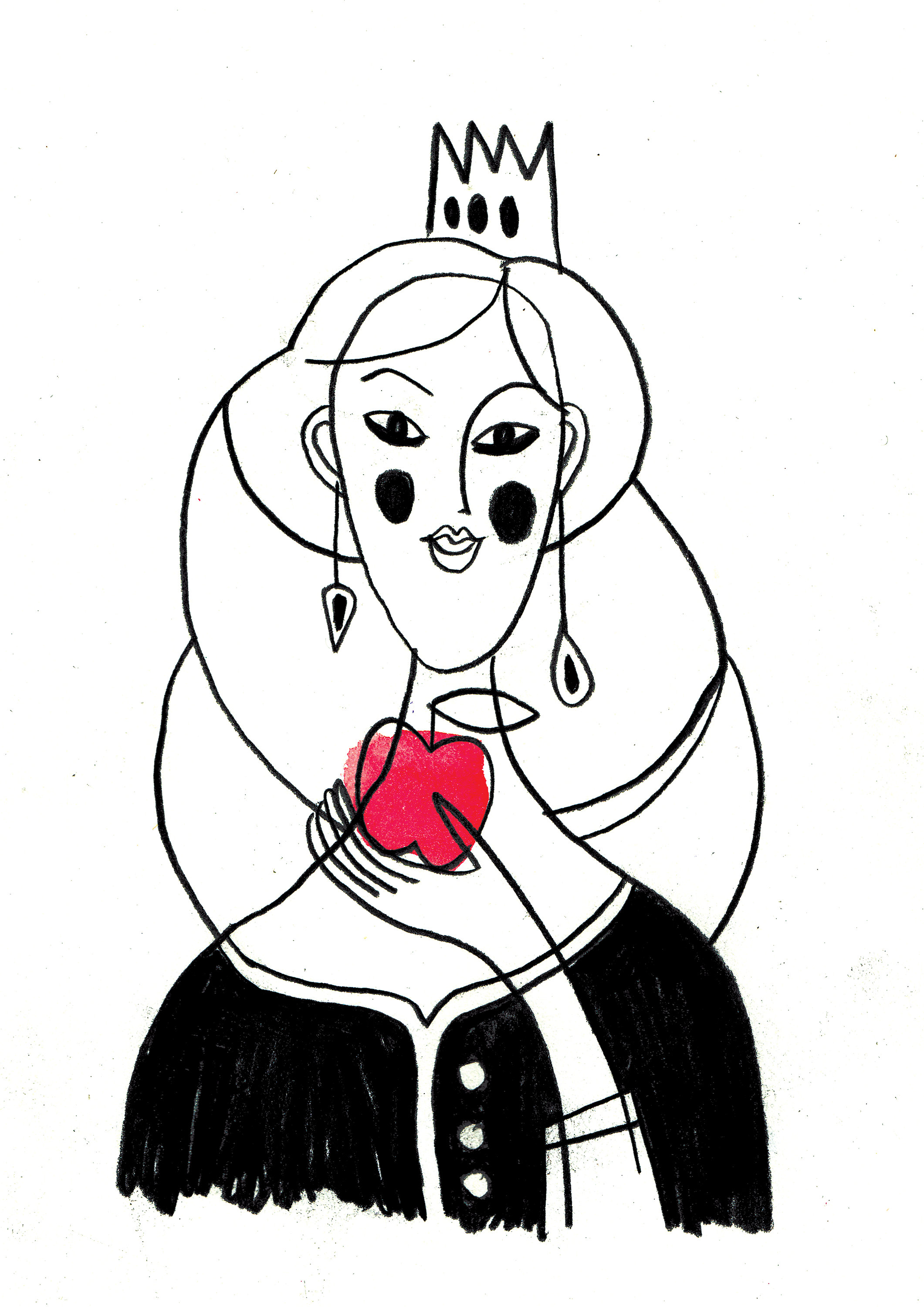 2121x3000 Snow White Digital Fine Art Print Illustration Drawing Etsy