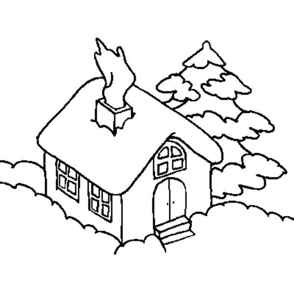 600x600 Drawing Of House