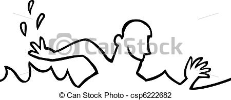450x195 Swimming Clipart Black And White