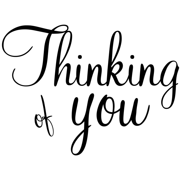 600x600 Thinking Of You Craft Stamp