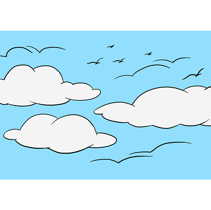 680x678 How To Draw The Sky