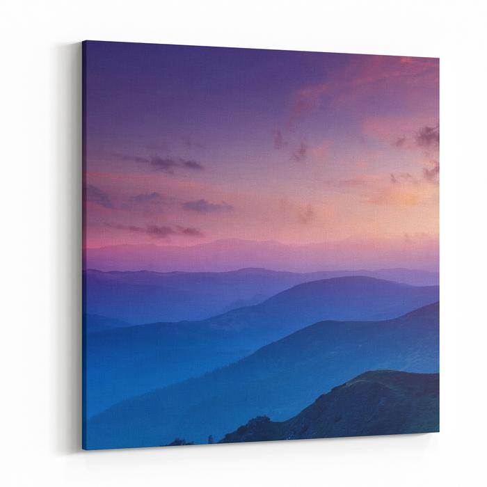 700x700 Hills Lines In Mountain Valley During Sunset Natural Summer