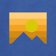 190x190 Mountain Sunrise Sunset Seal Drawing Small Buttons Spreadshirt