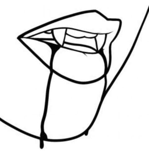 479x487 How To Draw Vampire Teeth