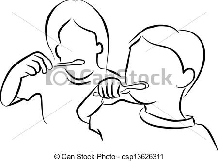 450x332 Brushing Teeth Drawing Free And Cute Coloring For Kids