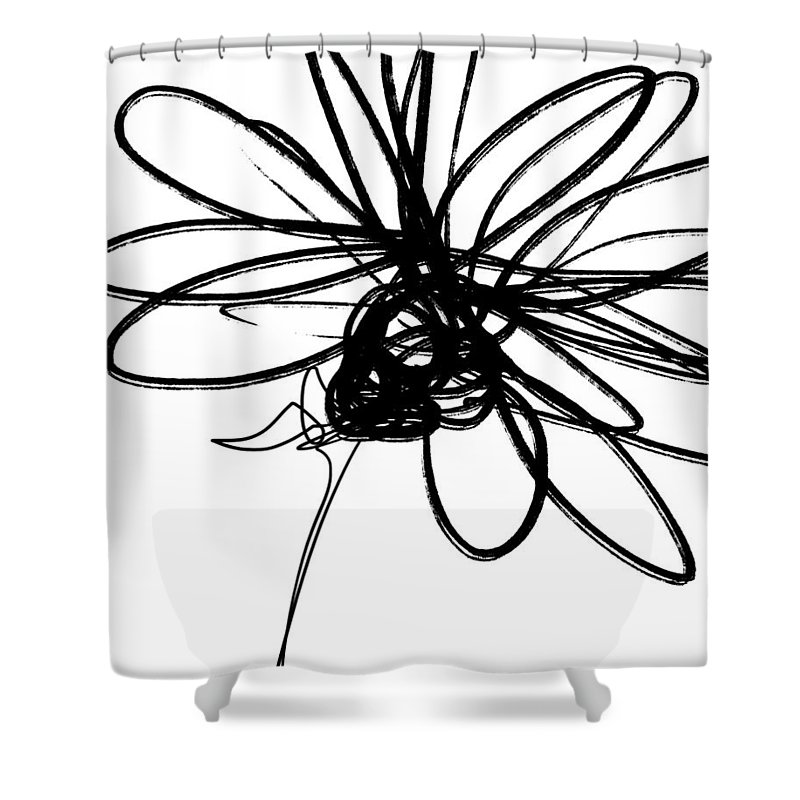 800x800 Black And White Sketch Flower Art