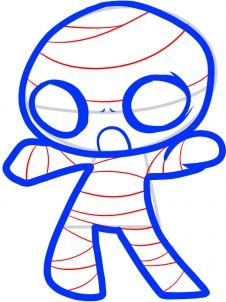 226x302 Halloween Activity How To Draw A Mummy And Other Simple How
