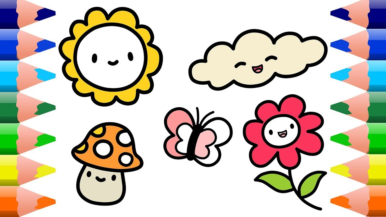 1280x720 how to draw cute things little cute things drawing for children