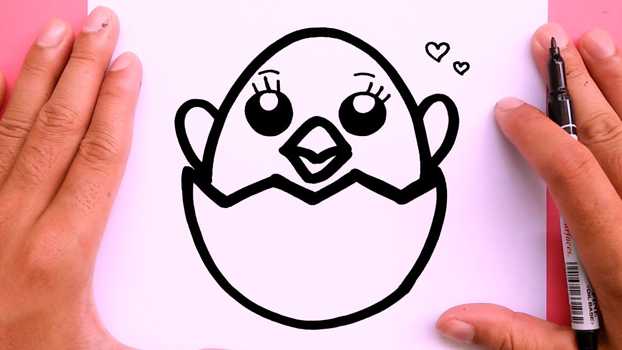 1280x720 How To Draw A Cute Chicken Very Easy, Draw Cute Things