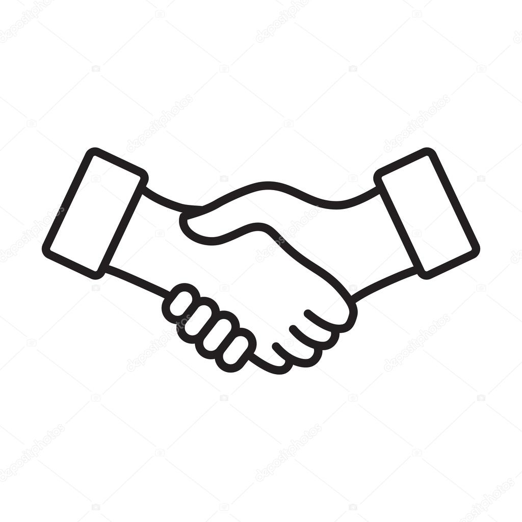 1024x1024 Handshake Drawing Respect For Free Download