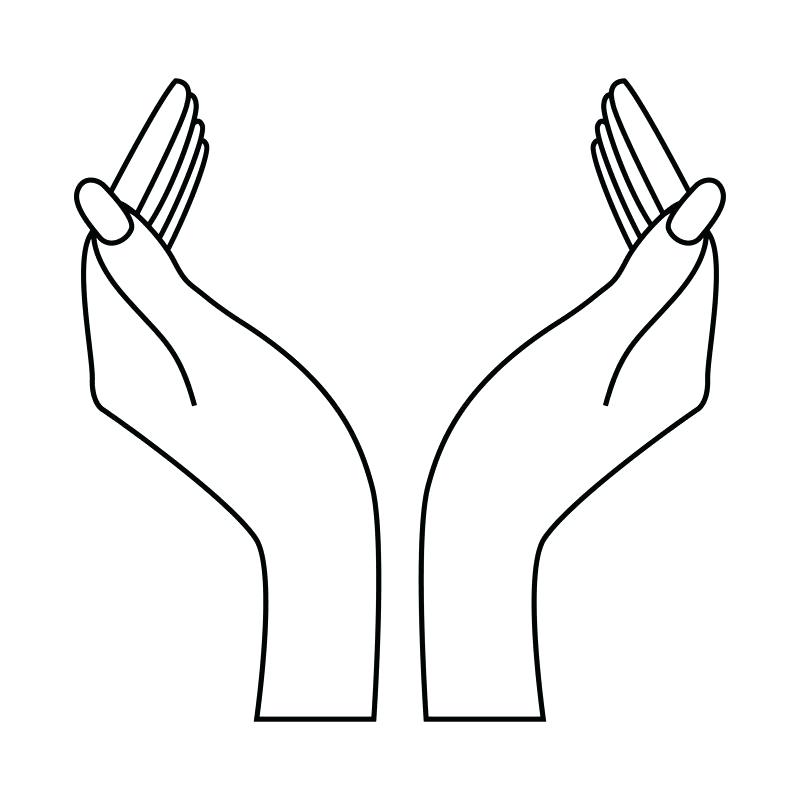 800x800 How To Draw Two Hands Holding Each Other