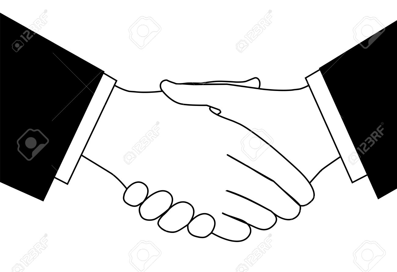 1300x891 Clipart Of People Shaking Hands Collection