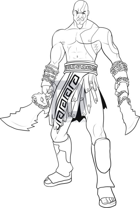 486x720 How To Draw God Of War, Draw Kratos, Step