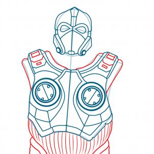 302x302 How To Draw Clayton Carmine, Gears Of War Step