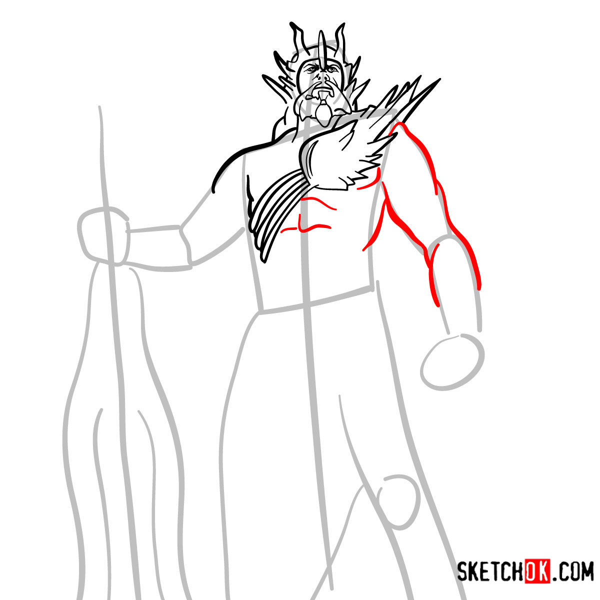 1200x1200 how to draw poseidon god of war