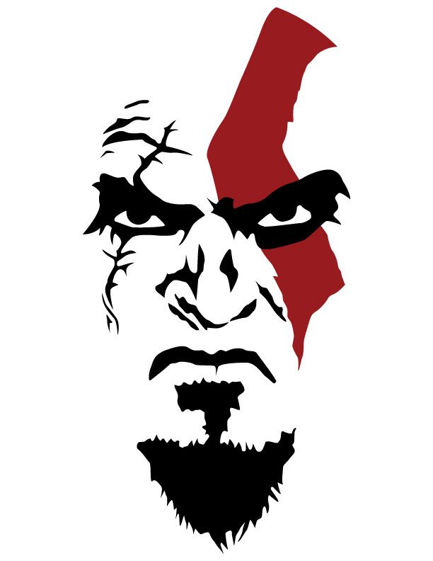 612x792 Kratos Mythology Art, Drawing Stencils, God Of War