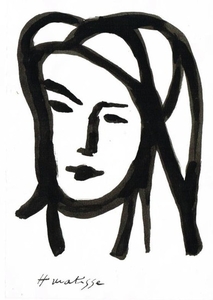213x300 henri matisse a womans face a drawing of a woman s