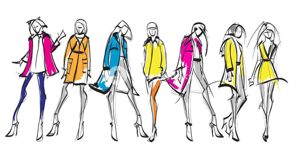 1000x508 Stylish Fashion Models Pretty Young Girls Fashion Girls Sketch