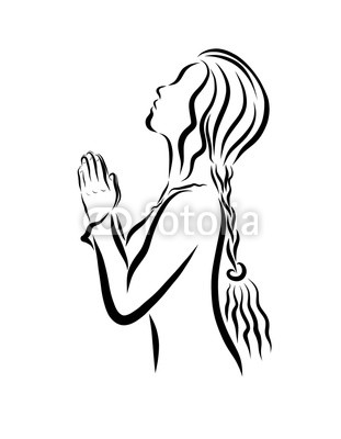 311x400 A Young Girl Prays To God, Christianity And Prayer Buy Photos