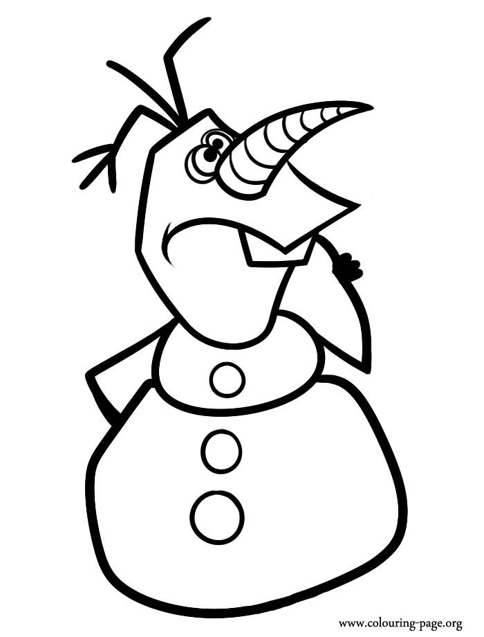 Drawing Olaf The Snowman