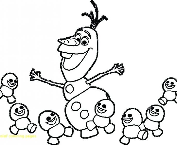 728x594 Olaf Coloring Pages To Print Snowman