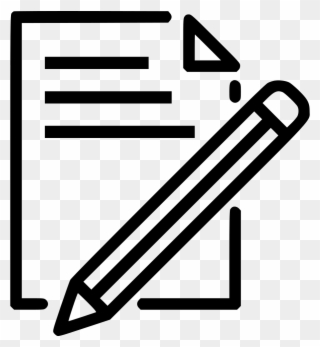 320x347 Clip Art Library Document Paper Write Pencil Pen Drawing