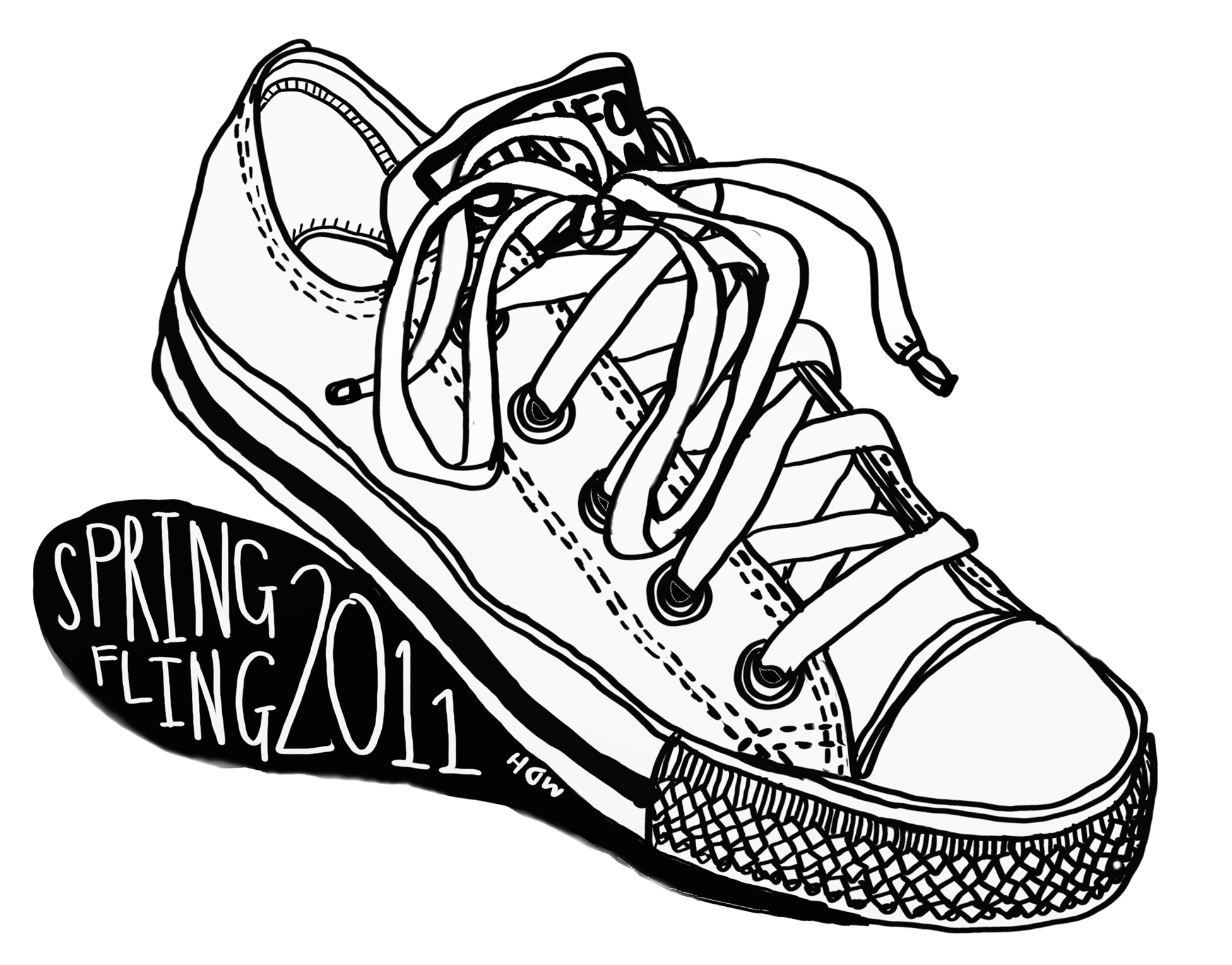 1952x1528 Collection Of Free Sneakers Drawing High Top Converse Download
