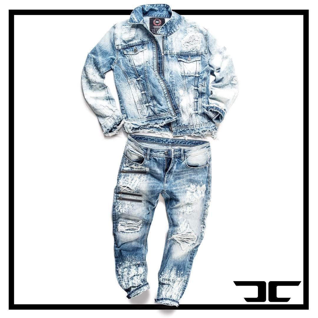 1080x1080 jordan craig rope dyed indigo denim, handcrafted destruction