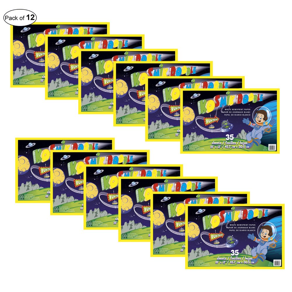 1000x1000 Doodle Bot Sheet White Newsprint Pad X