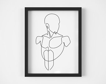 340x270 Male Figure Drawing Etsy