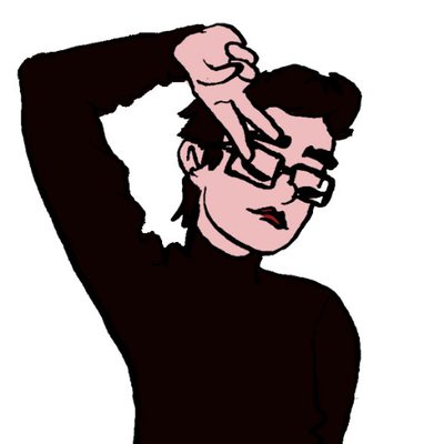 400x400 eli wrenn on twitter which i hate drawing on newsprint, i