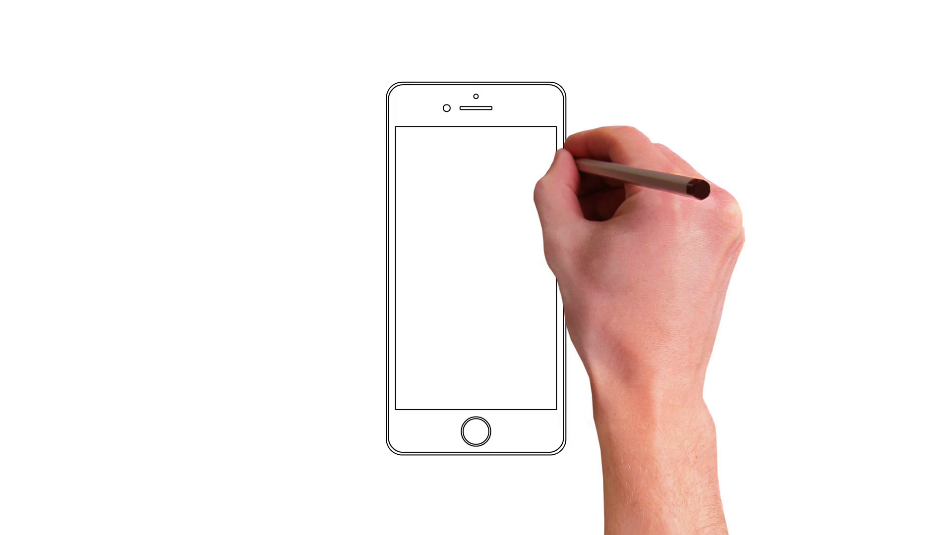 1920x1080 Hand Drawing Touch Screen Smart Phone Animation Motion Background