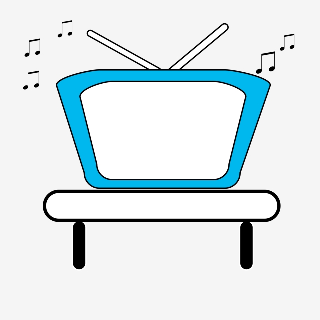 640x640 Cartoon Hand Drawn White Screen Technology Tv Set, Simple Hand