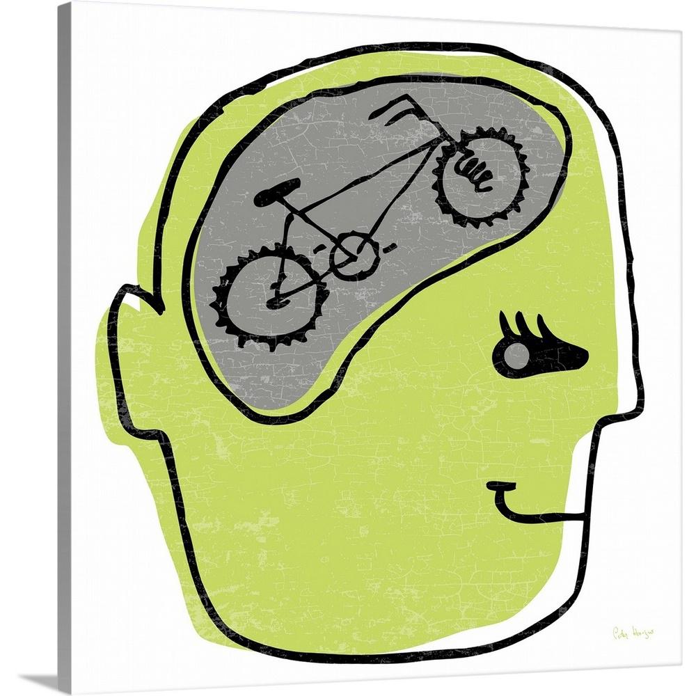 1000x1000 Greatbigcanvas Bike On The Brain