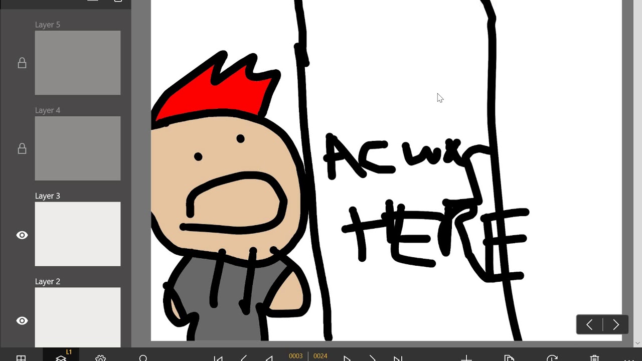 1280x720 I Saw Drawing On The Wall