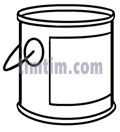 510x562 Free Drawing Of A Paint Bucket Bw From The Category Building Home