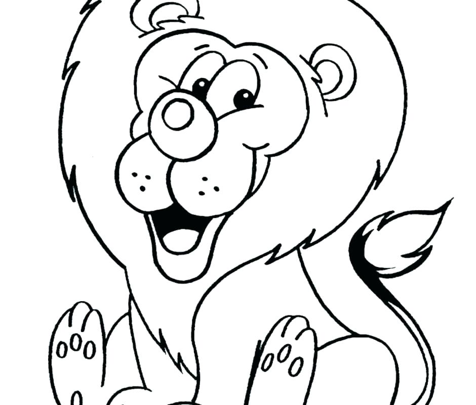 940x800 Coloring Pages Draw A Lion Nip