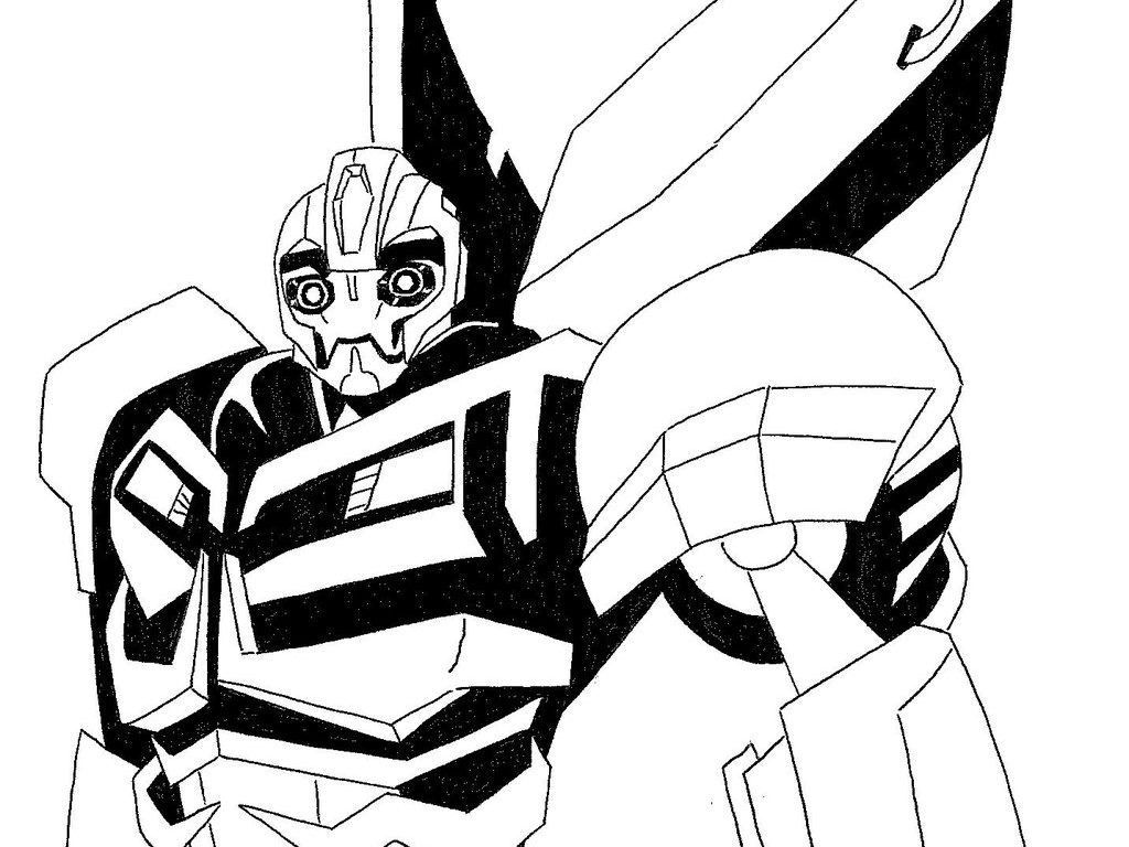 1024x768 Bumblebee Transformer Coloring