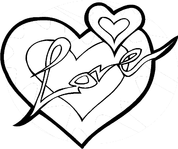 600x503 Heart Coloring Pages For Teenagers Day Coloring Book Pages