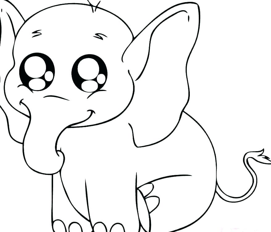 878x752 Easy Animal Coloring Pages Animal Drawings For Kids To Color Easy
