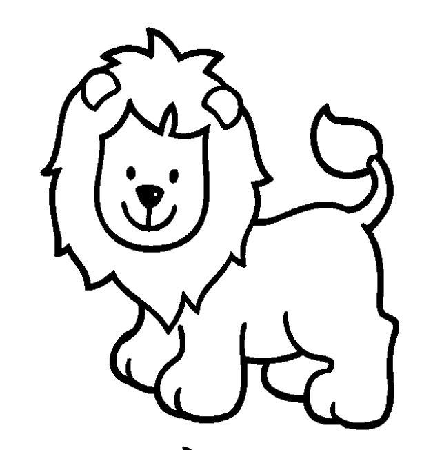 612x652 Easy Coloring Pages Animals