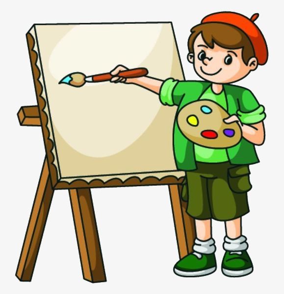 579x600 A Boy Drawing On A Drawing Board, Boy Clipart, Painting, Draw Png