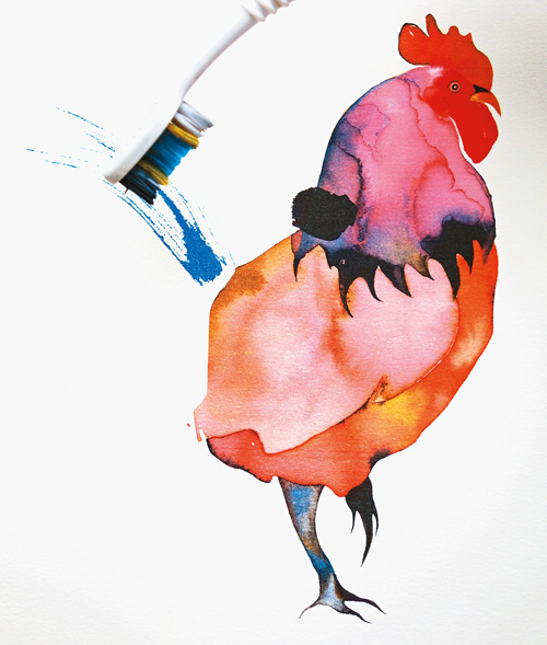 500x589 Quick Tips How To Paint With A Toothbrush