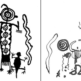 320x320 Pen And Ink Drawing Of Yahwera Panel With A Side