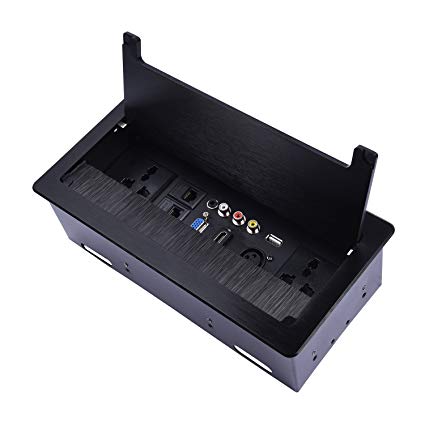 425x425 Brush Clamshell Desktop Socket Aluminum Wire Drawing Panel