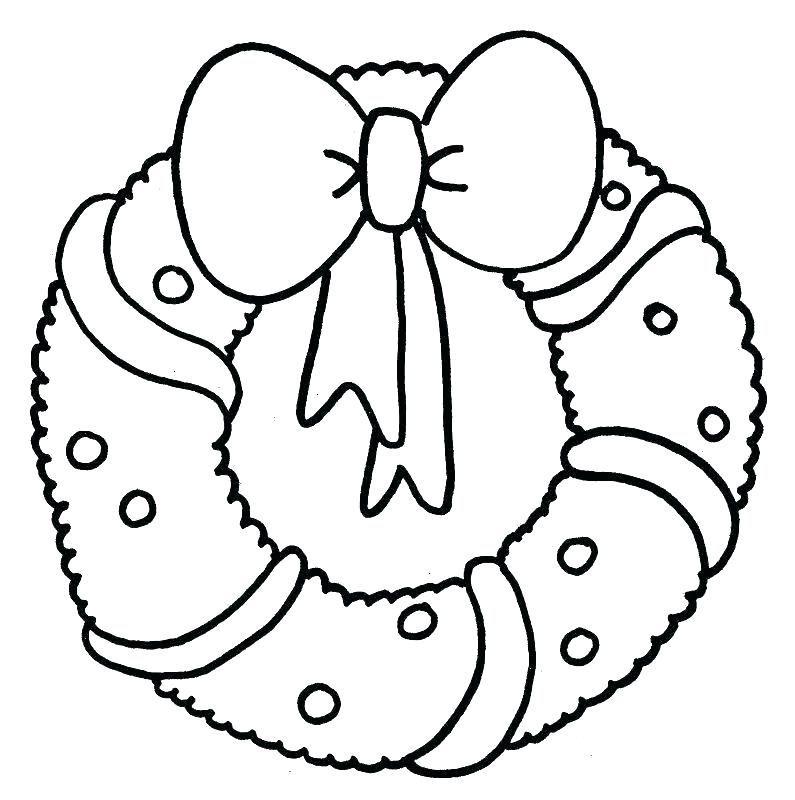 795x800 Drawing Of A Christmas Wreath Merry Wreath Watercolor Drawing